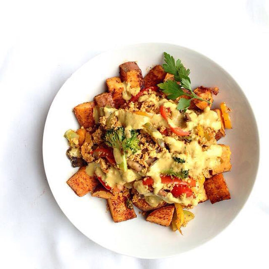 Sweet Potato Tofu Scramble